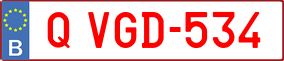 Trailer License Plate